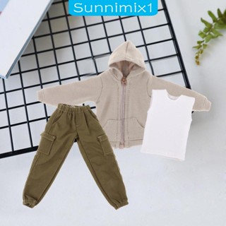 [Sunnimix1] ฟิกเกอร์เสื้อผ้าผู้ชาย สเกล 1/12 สําหรับตุ๊กตา BJD 6 นิ้ว