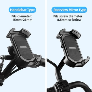 【พร้อมส่ง】ROCKBROS ที่วางโทรศัพท์จักรยาน รถจักรยานยนต์ ล็อคเร็ว หมุนได้ ที่วางโทรศัพท์ MTB กันกระแทก