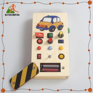 [Buymorefun] บอร์ดไฟ Montessori ของเล่นเสริมการเรียนรู้ สําหรับเด็กวัยหัดเดิน