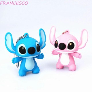 Francesco Stitch พวงกุญแจ ของขวัญวันเกิด พวงกุญแจคู่ พวงกุญแจผู้หญิง ผู้ชาย การ์ตูน Flashligh