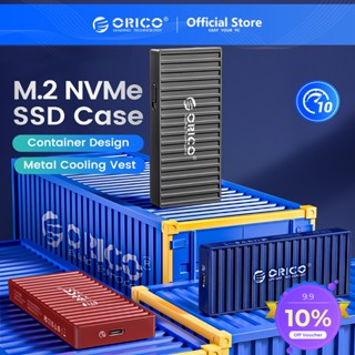 Orico เคส M.2 SSD รองรับ NVMe SATA SSD USB 3.2 Type C 10Gbps PCIE SSD Case M2 SATA NGFF 5Gbps SSD Enclosure Tool Free สําหรับ 2230 2242 2260 2280 SSD (9610)