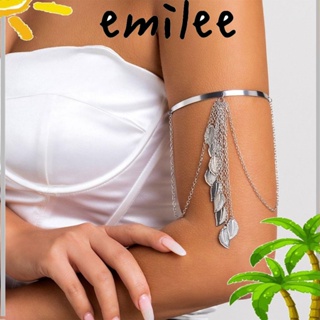 Emilee สร้อยข้อมือ สายรัดแขน พังก์ สําหรับผู้หญิง เด็กผู้หญิง พู่ สายรัดแขน