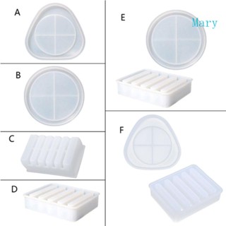 Mary แม่พิมพ์ซิลิโคนเรซิ่น ทรงสามเหลี่ยม สําหรับทําแผ่นรองแก้ว DIY