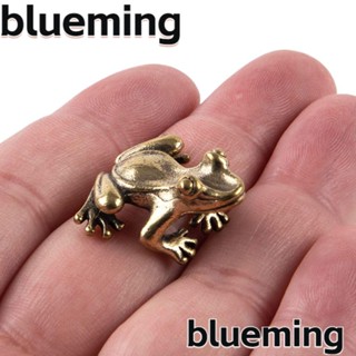 Blueming2 รูปปั้นกบ ทองเหลือง ขนาดเล็ก สําหรับตกแต่ง 3 ชิ้น