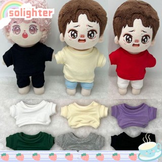 Solighter เสื้อยืดมีฮู้ด ผ้าฝ้าย ยืดหยุ่น คุณภาพสูง 10 ซม. สําหรับตุ๊กตา