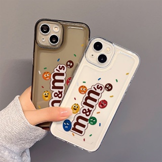 Transparent Chocolate Bean Phone Case For Iphone 14promax 13pro/12 11/XR Soft Xs Simple 8 YPOU