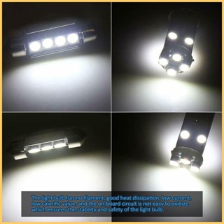 หลอดไฟ LED 1.2-2.5W DC 12V 60-130Lm แบบเปลี่ยน สําหรับติดเพดานรถยนต์ 23 ชิ้น