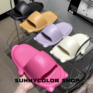 SUNNYCOLOR  รองเท้าแตะหญิง รองเท้าหัวโต แฟชั่น ธรรมดา ใส่สบายๆ 2023ใหม่ FBT23904SC 36Z230909