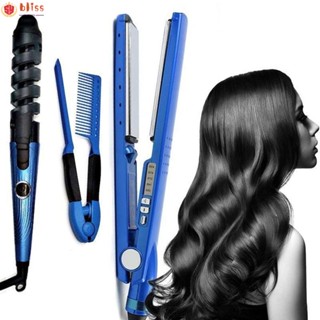 Blliss เครื่องหนีบผมตรง เซรามิค 3 In 1 สําหรับจัดแต่งทรงผม