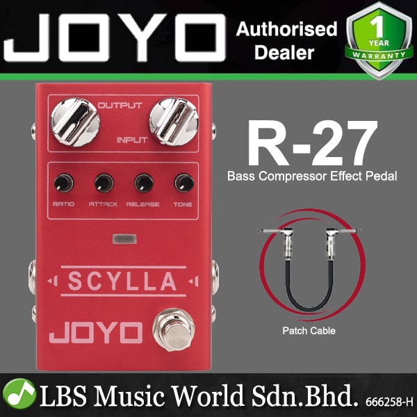 Joyo R-27 Scylla Bass Compressor สําหรับกีตาร์ไฟฟ้าเบส (R27)