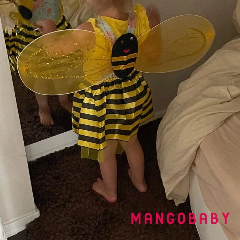 (จัดส่งในกรุงเทพฯ)-ฮาโลวีนเด็กเครื่องแต่งกายประสิทธิภาพชุด Bee/Ladybug Wing Tutu กระโปรงแถบคาดศีรษะ Wand คอสเพลย์อุปกรณ์เสริม thumbnail 6