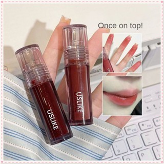 Uslike Water GLOSS Mirror Lip Glaze Moisturizing Smooth ปรับปรุงผิวลิปสติกการแสดงผลสีสูงกันน้ำ Long Lasting Lip แต่งหน้า JOYFEEL