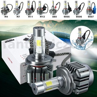 ชุดแปลงหลอดไฟซีนอน 80W COB LED HID 9005 9006 9007 H13 Hi Lo 1 คู่