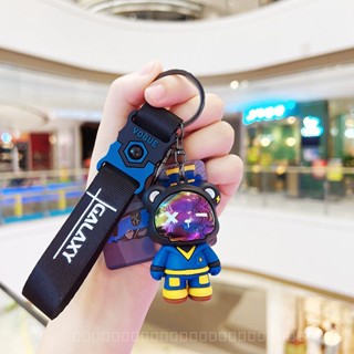 0911YWJJ Original Trendy Cool Bear Key Ring Baby Doll Bag Car Shape School Bag Hanging Piece Pendant Doll Keychain DMUF