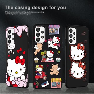 เคสโทรศัพท์ซิลิโคน TPU แบบนิ่ม ลายการ์ตูนคิตตี้ กันกระแทก สําหรับ Samsung Galaxy A03 Core A13 A23 A33 A53 A73 5G