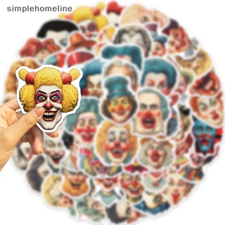 [simplehomeline] สติกเกอร์ ลายตัวตลก กราฟฟิตี้ กันน้ํา สําหรับตกแต่งกระเป๋าเดินทาง แล็ปท็อป สเก็ตบอร์ด โทรศัพท์ DIY 50 ชิ้น