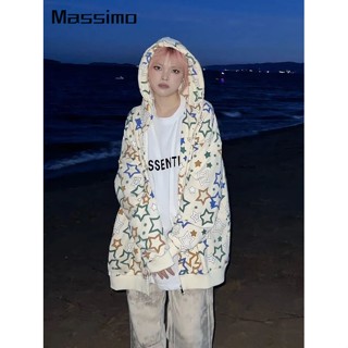 Massimo เสื้อกันหนาว เสื้อฮู้ด ทันสมัย Korean Fashion ง่ายๆ WWY23900HQ37Z230912