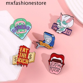 Mxfashione เข็มกลัด อัลลอย รูปโครงกระดูก ปากใหญ่ สไตล์พังก์ น่ารัก อินเทรนด์ เครื่องประดับแฟชั่น สําหรับเพื่อน ผู้หญิง