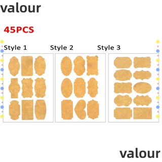 Valour สติกเกอร์ฉลาก กระดาษคราฟท์ สําหรับตกแต่งเค้ก 45 ชิ้น