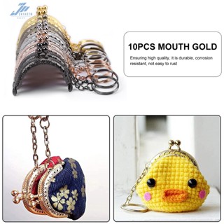 กรอบเข็มกลัดล็อคกระเป๋าสตางค์ 1.97 นิ้ว 5 สี 10 ชิ้น [Jessilu.th]
