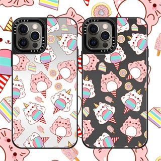 Casetify X เคสโทรศัพท์มือถือ PC แข็ง กันกระแทก ลายกระต่าย กระบอก สีดํา สีเงิน สําหรับ iPhone 15 14 13 12 11 Pro MAX IX XS MAX XR 6 6s 7 8 Plus