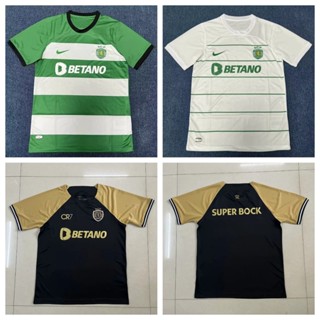 เสื้อกีฬาแขนสั้น ลายทีมชาติฟุตบอล Lisbon 2324 ชุดเหย้า เยือน 3 คุณภาพสูง