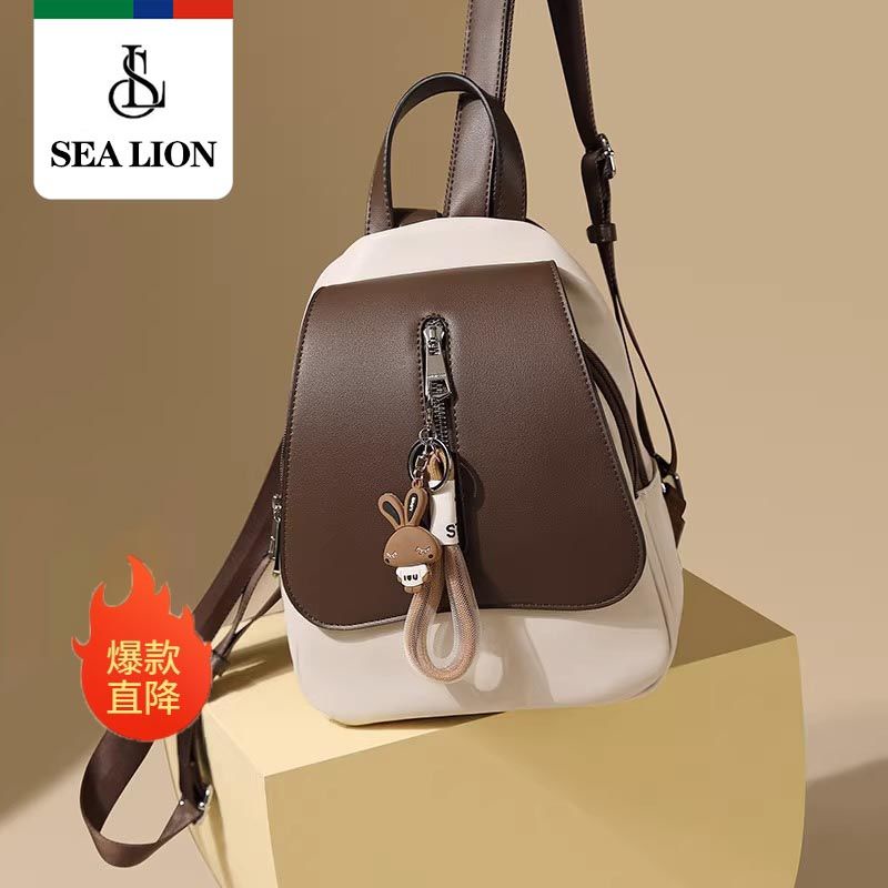 ผู้ใหญ่ สไตล์เกาหลี างเท่ๆ วินเทจ กระเป๋าหลายช่อง แฟชั่น น่ารัก กันน้ํา หนัง เป้ใบเล็ก bag ซิป มินิมอล กระเป๋าสะพายหลังผู้หญิง เล็ก มินิ