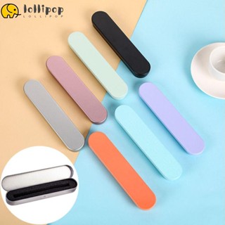 Lollipo1 กล่องโลหะ ทรงสี่เหลี่ยม สําหรับใส่เครื่องเขียน ปากกา