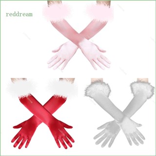 Redd ถุงมือฤดูหนาว สําหรับผู้หญิง งานเลี้ยง งานเลี้ยง แขนยาว ถุงมือยืดหยุ่น ถุงมือขับรถ