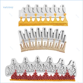 Va แม่พิมพ์ซิลิโคน รูปมงกุฎ สําหรับทําช็อคโกแลต ฟองดองท์ ขนมหวาน เค้ก ช็อคโกแลต DIY