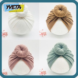 Yveta ผ้าโพกหัว ผ้าฝ้าย แบบนิ่ม สําหรับเด็กทารกแรกเกิด