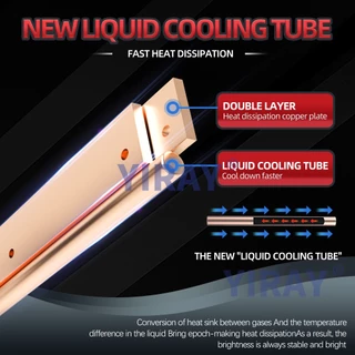 YIRAY 2PCS คุณภาพสูง 180W 18000LM CSP 3570 ชิปไฟหน้ารถ H1 H3 H4 H7 H11 Canbus หลอดไฟ HB3 HB4 HIR2 9005 9006 9012 Auto Fog Light หลอดไฟ LED 6000K 12V IP68