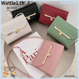 Wttle กระเป๋าสะพายไหล่ ทรงเมสเซนเจอร์ แต่งหัวเข็มขัดล็อค สีแคนดี้ แฟชั่นสําหรับสตรี