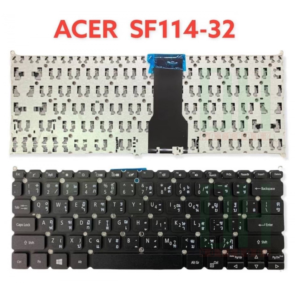 แป้นพิมพ์ คีย์บอร์ดโน๊ตบุ๊ค Acer Swift 3 / Acer Spin 5 ปุ่ม Delete Laptop Keyboard