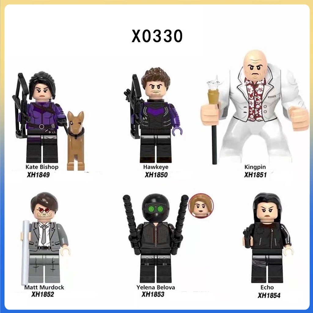 ซีรีส์อนิเมะประกอบบล็อกตัวต่อ minifigure ของเล่นเด็ก ตุ๊กตาโมเดล Marvel