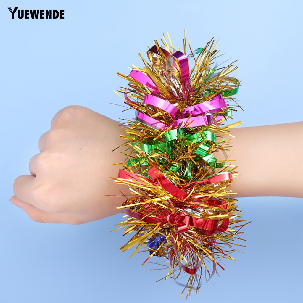 Ym.b สายรัดข้อมือยาง สีสันสดใส สําหรับเด็ก ผู้ใหญ่ เหมาะกับการเต้นรํา เล่นกีฬา เชียร์สควอด