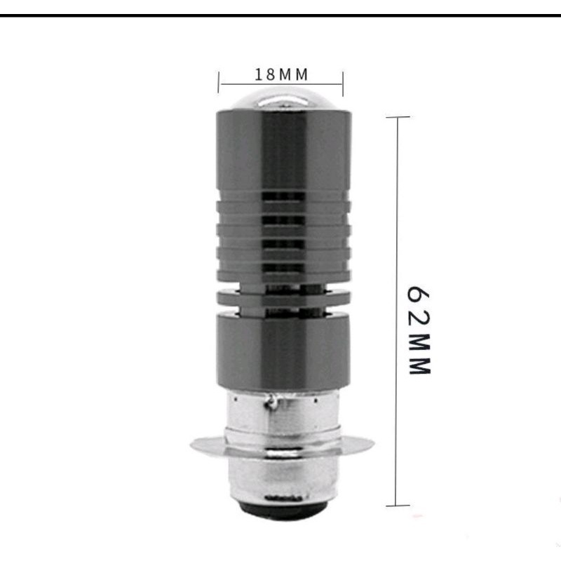 [แพ็คเกจข้อเสนอ] 2 ชิ้นไฟหน้ารถจักรยานยนต์ไฟ LED หลอดไฟ P15D T19 สปอตไลท์มอเตอร์ลำแสงสองสี - รูปที่ 5
