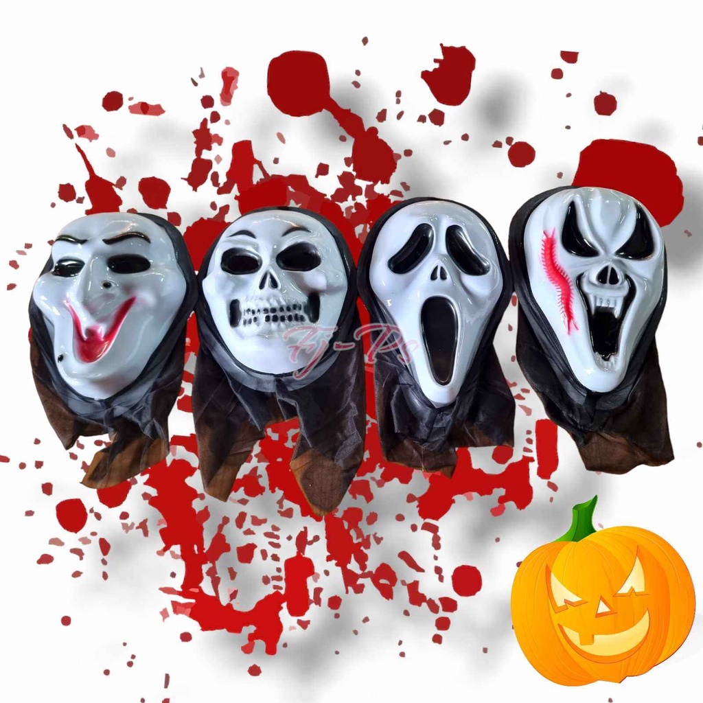 หน้ากากหวีด SCREAM หน้ากากผี หน้ากากฮาโลวีน