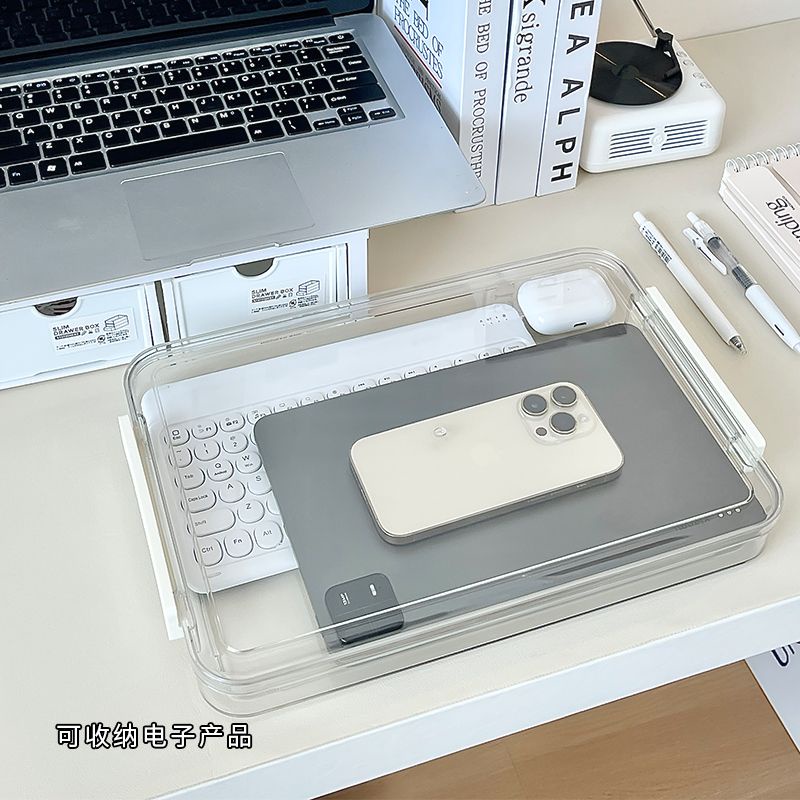 กล่องพลาสติกใส ขนาด a4 สําหรับใส่จัดเก็บเอกสาร หนังสือเรียนจบ โรงเรียนมัธยมต้น - รูปที่ 6