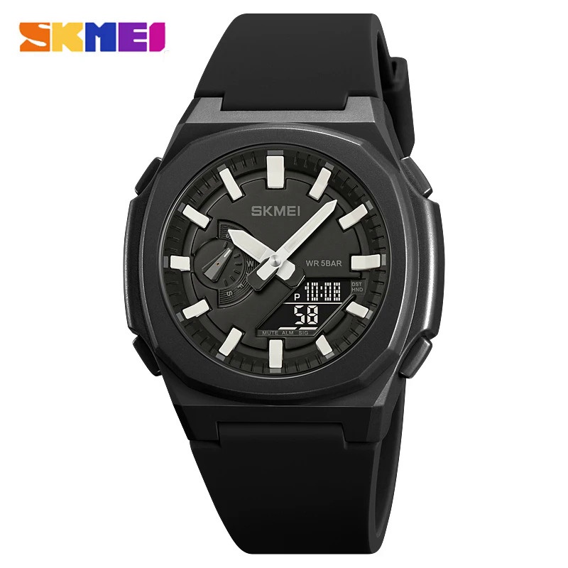 SKMEI สมี 2091 แฟชั่นนาฬิกาสปอร์ตสําหรับผู้ชายนับถอยหลังทหารนาฬิกาดิจิตอลกันน้ําบุรุษควอตซ์