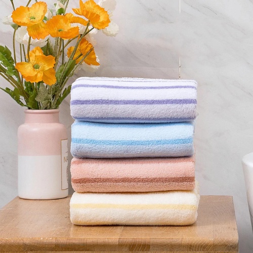 Gina.shop ผ้าขนหนูผืนเล็ก ผ้าเช็ดหน้า เช็ดผม ขนาด 26*56cm คละสี - รูปที่ 5