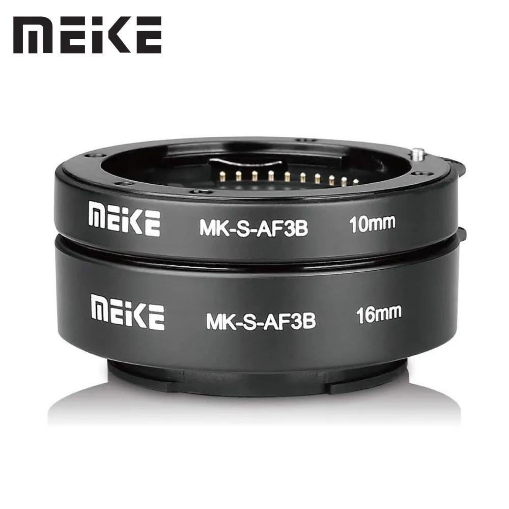Meike MK-S-AF3B Auto Focus Macro Extension Tube แหวนสําหรับ Sony E Mount A7 A7II NEX-3 NEX-5 NEX-6 A