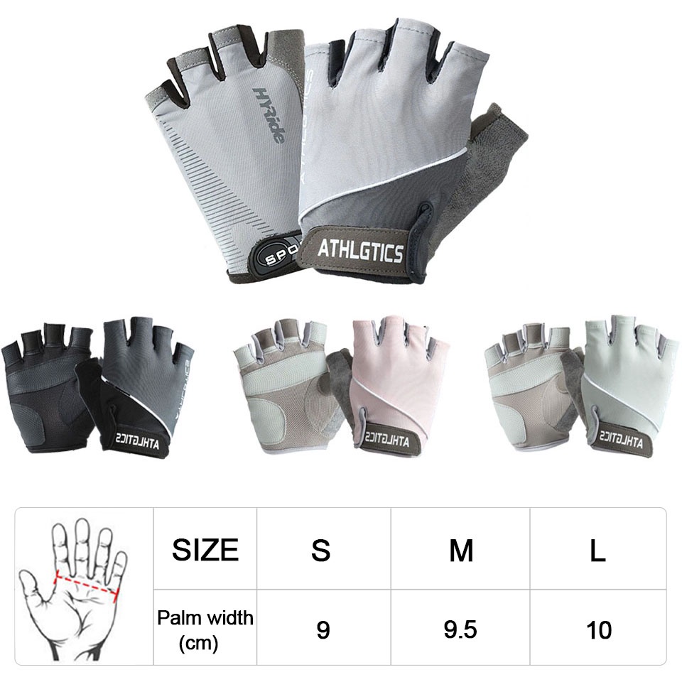 Dayselect ถุงมือครึ่งนิ้ว กันลื่น ระบายอากาศ เหมาะกับใส่ออกกําลังกาย ยกน้ําหนัก ปั่นจักรยาน สําหรับผู้ชาย และผู้หญิง 1 คู่ - รูปที่ 2