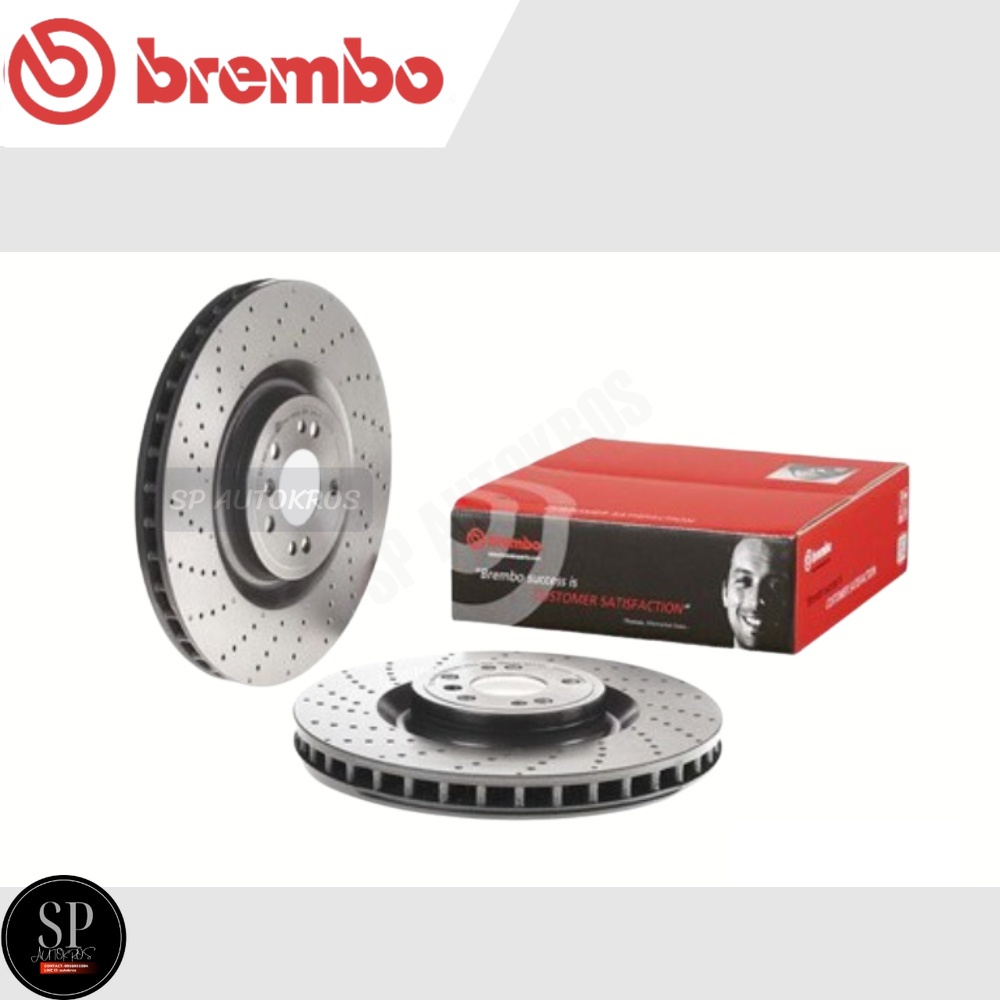 BREMBO จานเบรคหน้า (เจาะรู) BENZ GLE ML W166 (250CDi) (HC) 2012-2016 / D09 A958 21 จาน 350มิล / D09 