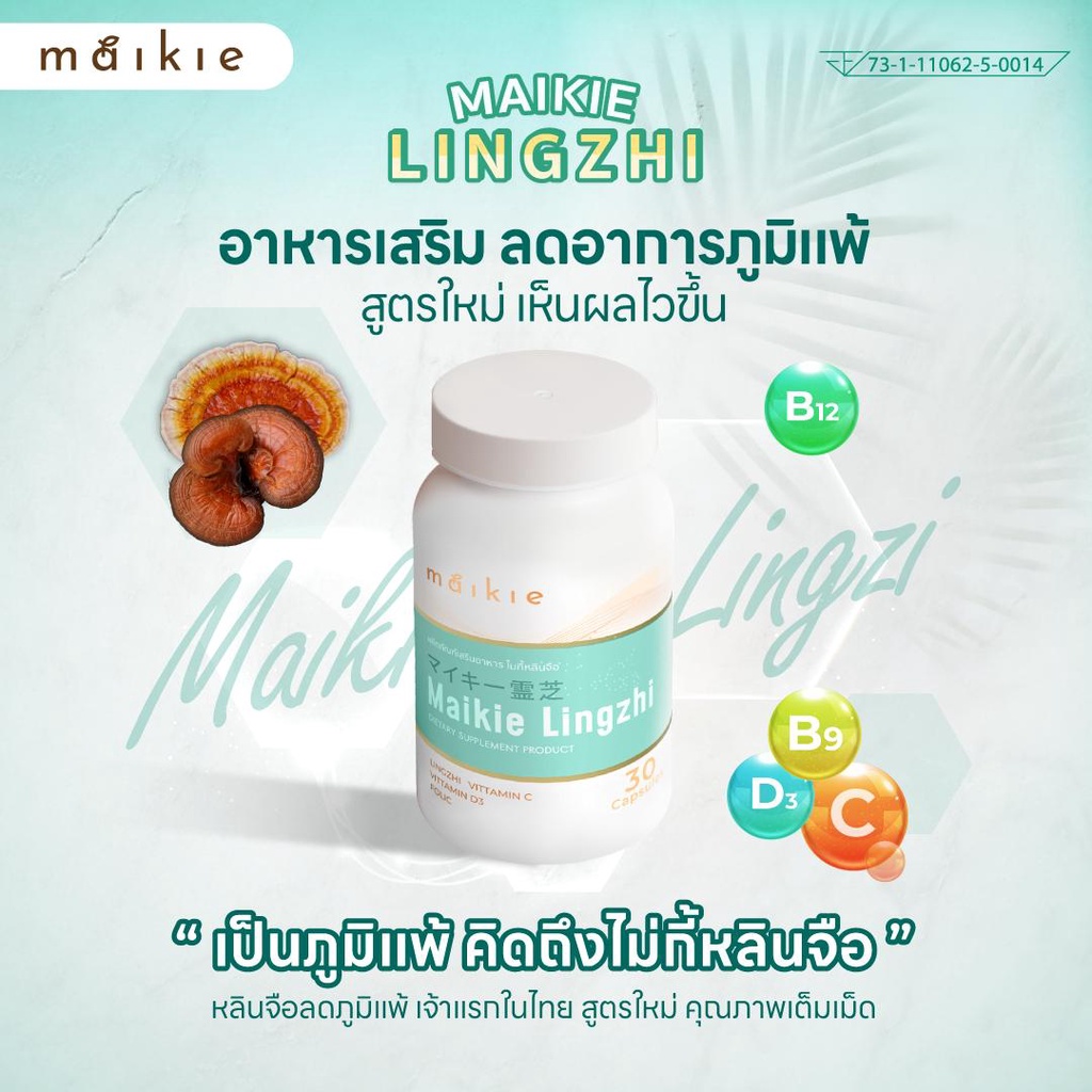 อาหารเสริม แบรนด์ Maikie Lingzhi เสริมภูมิ สู้ภูมิแพ้
