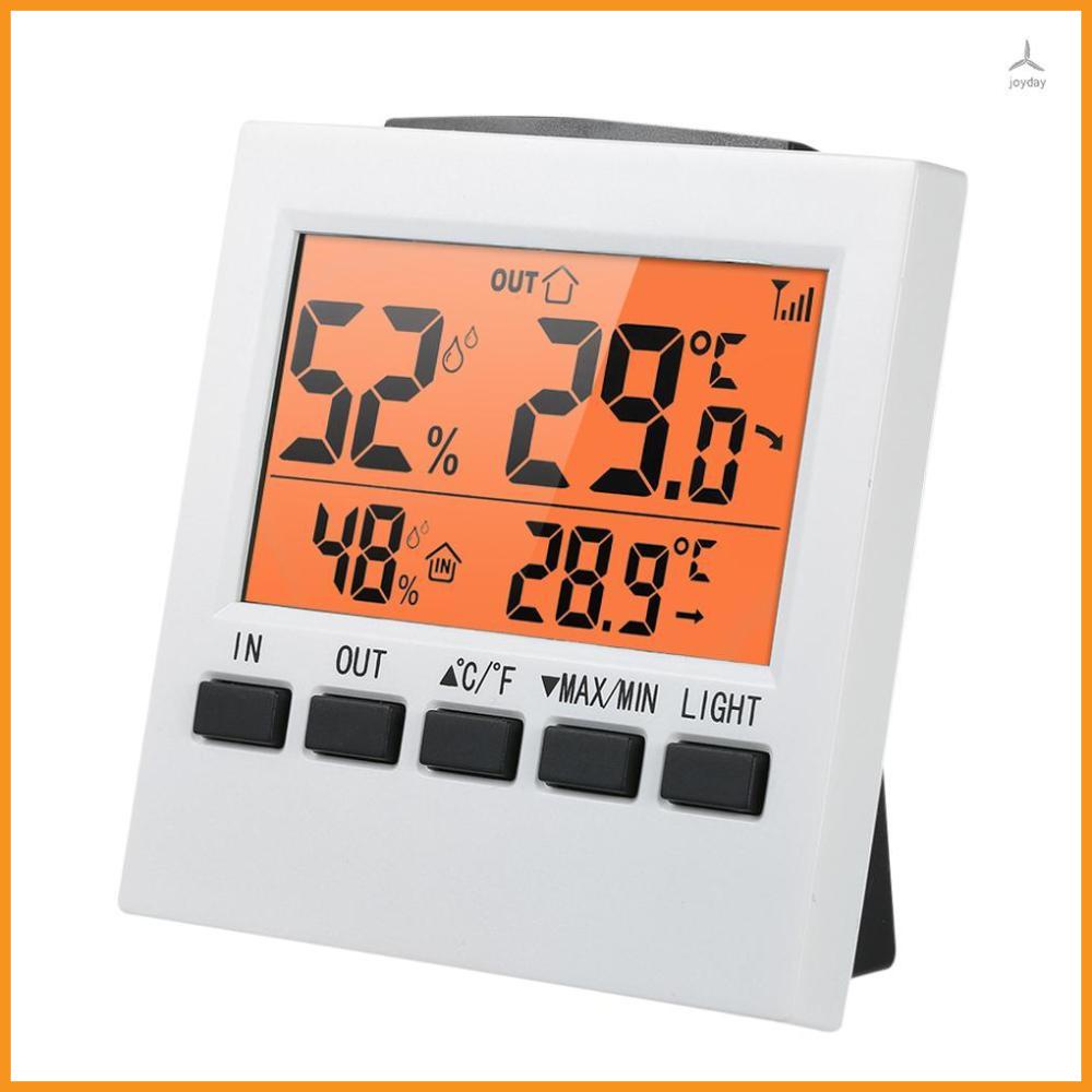 Wireless LCD Digital Thermometer Hygrometer with Transmitter for Accurate Climate Monitoring
