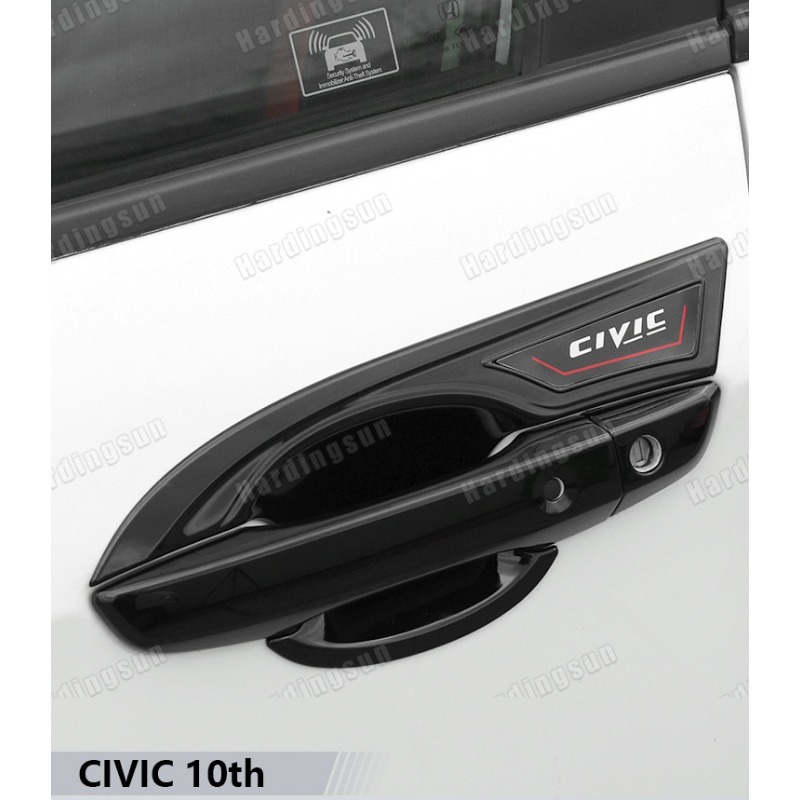 ฝาครอบมือจับประตูรถยนต์ Honda Civic FC 2016-2021 โครเมี่ยม / สีดําด้าน พร้อมรูกุญแจอัจฉริยะ (รุ่นมาเลเซีย)