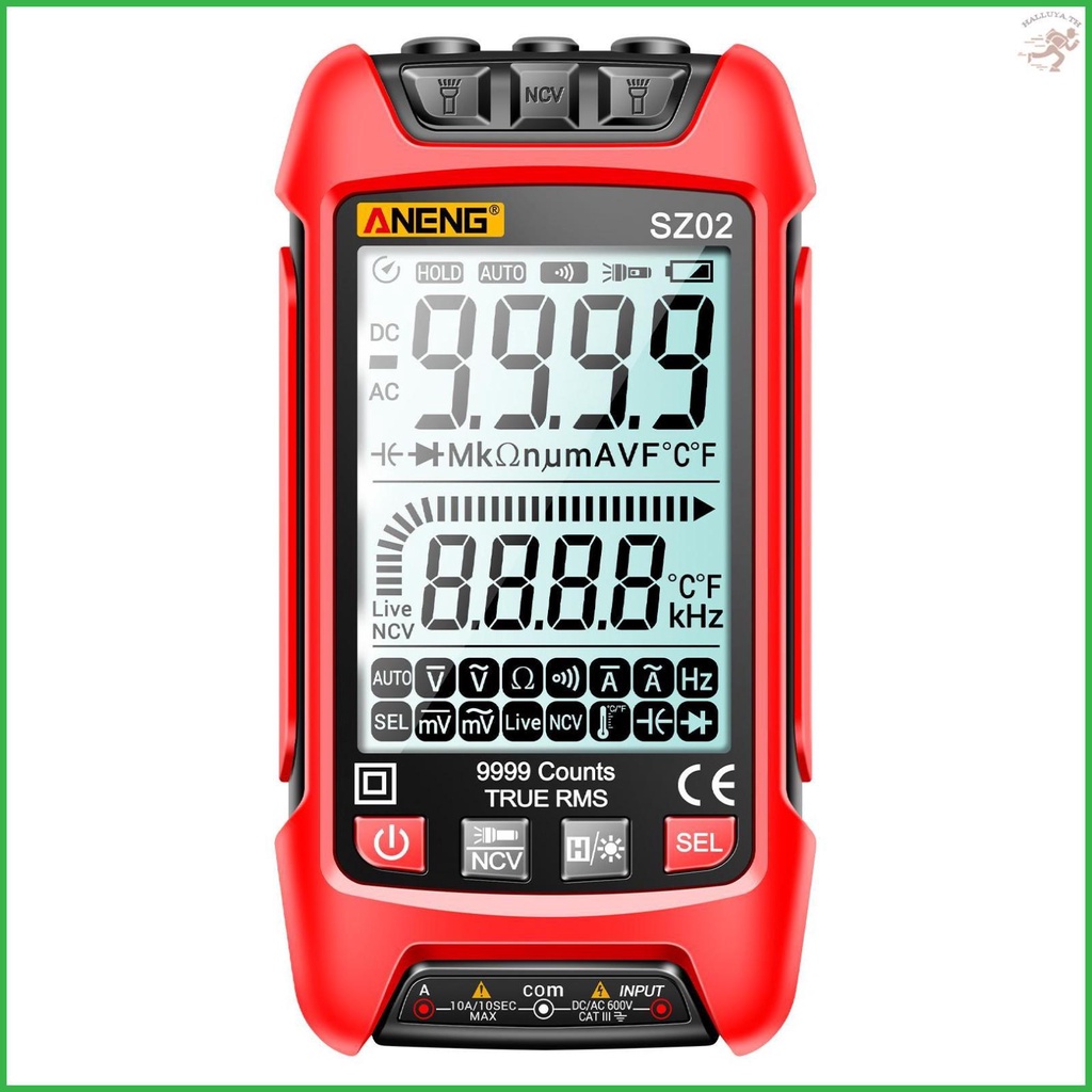 ANENG SZ02 Smart Digital Multimeter Auto Range 9999 Counts NCV Universal Meter Handheld Multifunctio