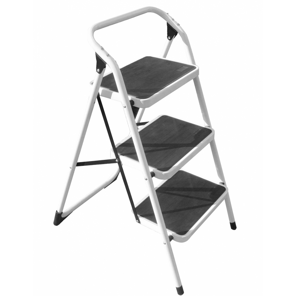 Lookpat_Mall-HUMMER บันไดเหล็กมือจับ 3ขั้น รุ่น LF005 สีดำ ยอดขายอันดับหนึ่ง