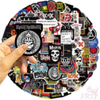 100Pcs/Set ❉ Mixed Rock Band . Rock'n'Roll Art Series 02 Stickers ❉ Waterproof DIY Fashion Decals Doodle Stickers